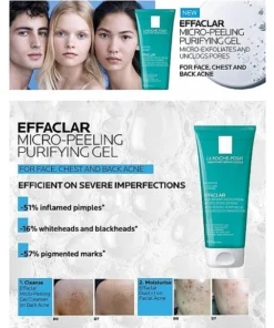 لاروش بوزاي جل إيفاكلار مايكروبيلينج المنقي 200 مل