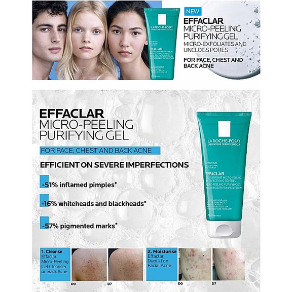 لاروش بوزاي جل إيفاكلار مايكروبيلينج المنقي 200 مل