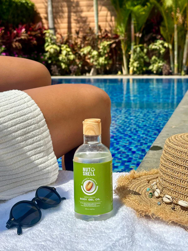 زيت جل للجسم بالفستق والماغنوليا 1