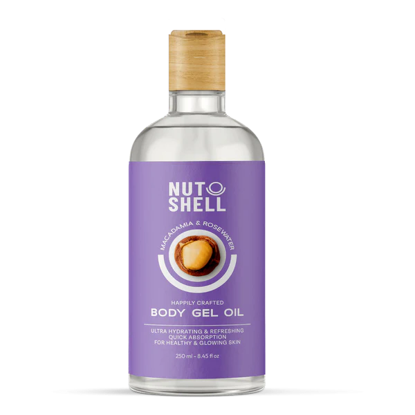 زيت جل للجسم بالمكاديميا و ماء الورد